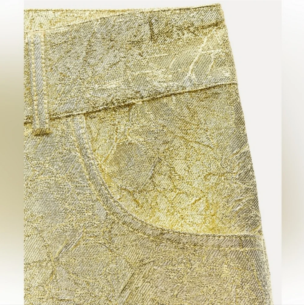 ❌️SOLD❌️SHINY PANTS ZW COLLECTION SIZE M - Picture 9 of 12